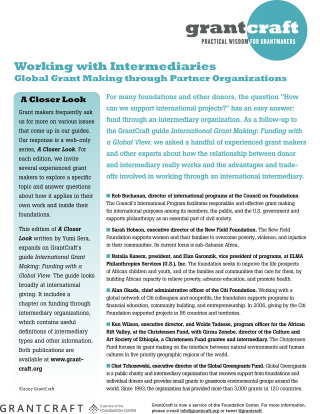 Working with Intermediaries