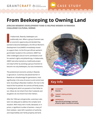 From Beekeeping to Owning Land
