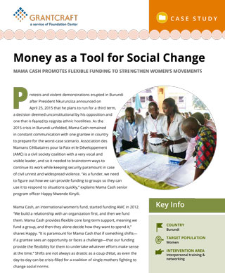 Money as a Tool for Social Change