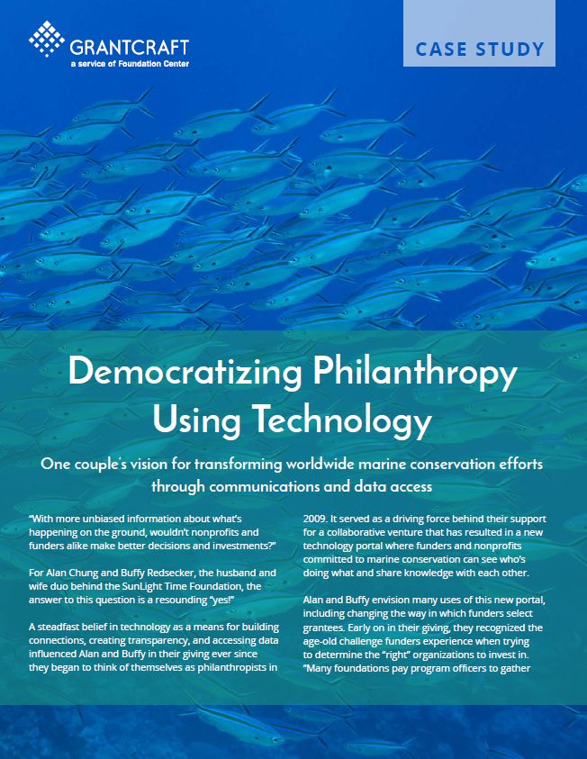 Democratizing Philanthropy Using Technology