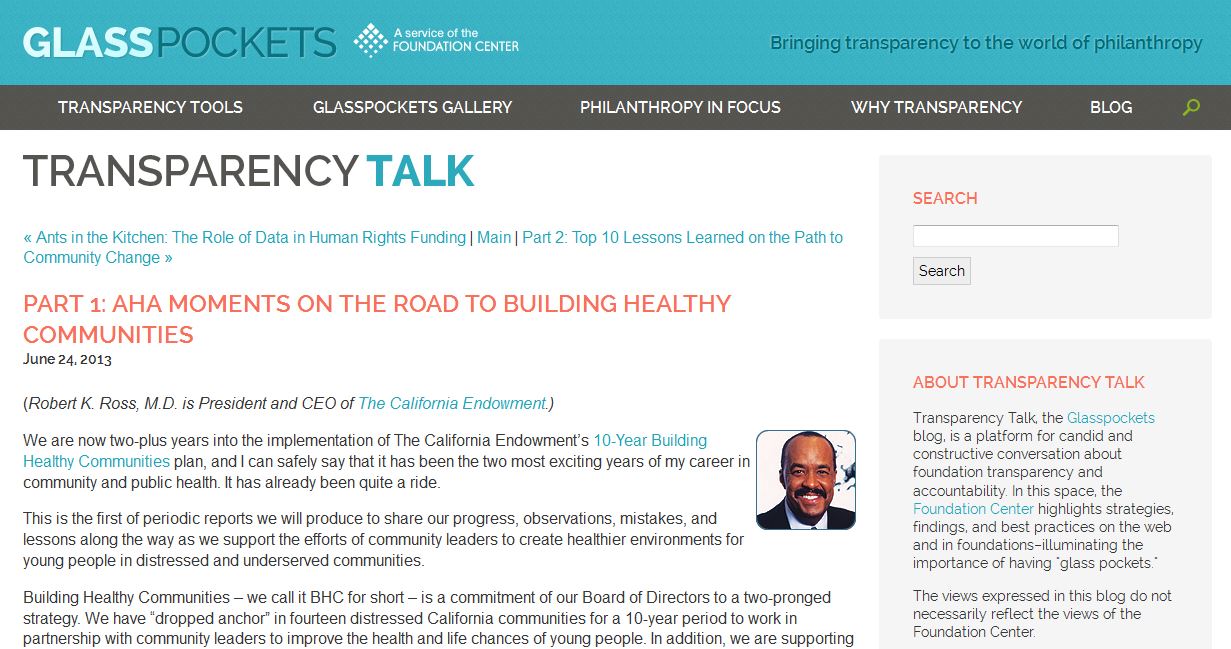 Part 1: Aha Moments on the Road to Building Healthy Communities
