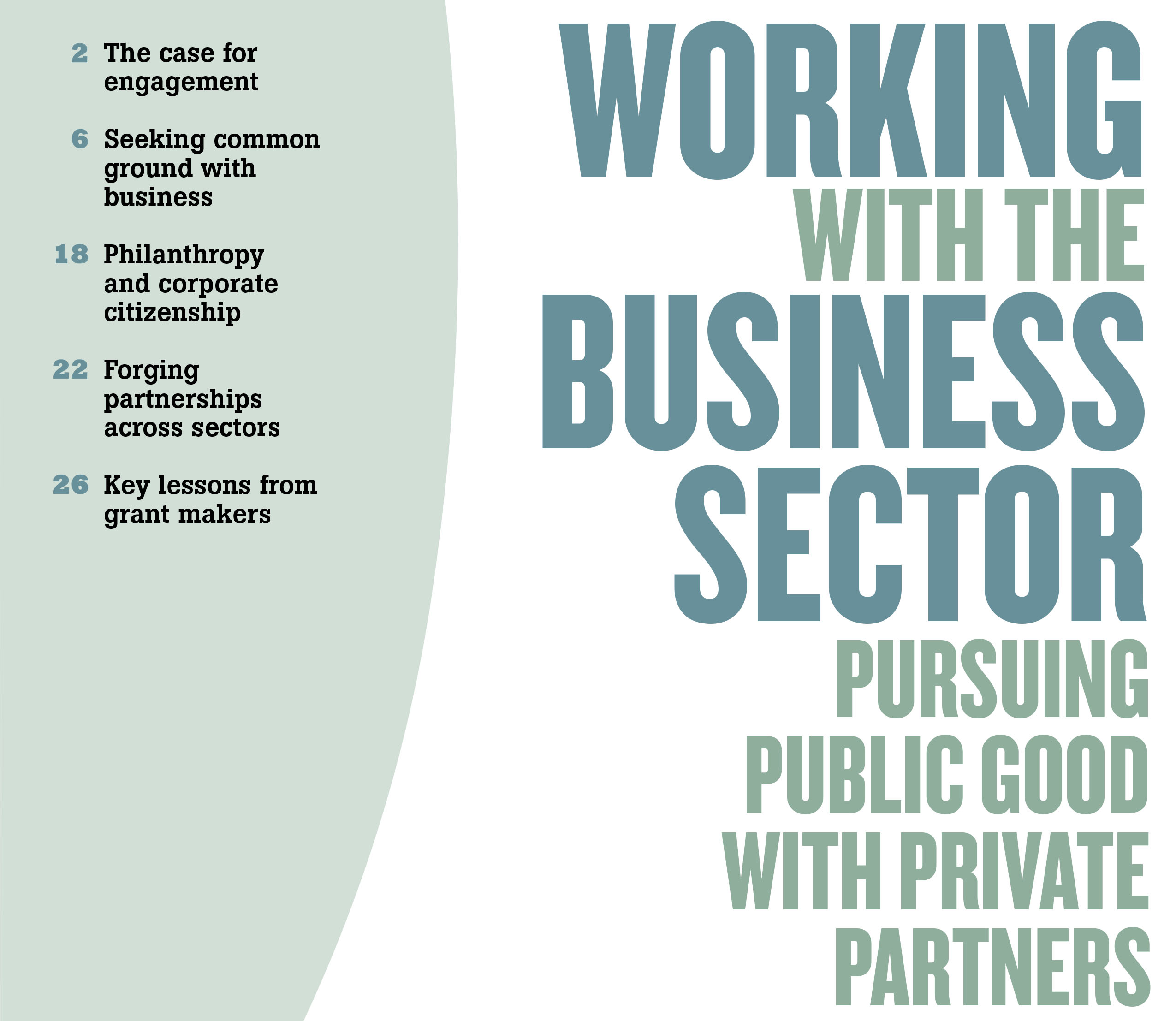 Working with the Business Sector