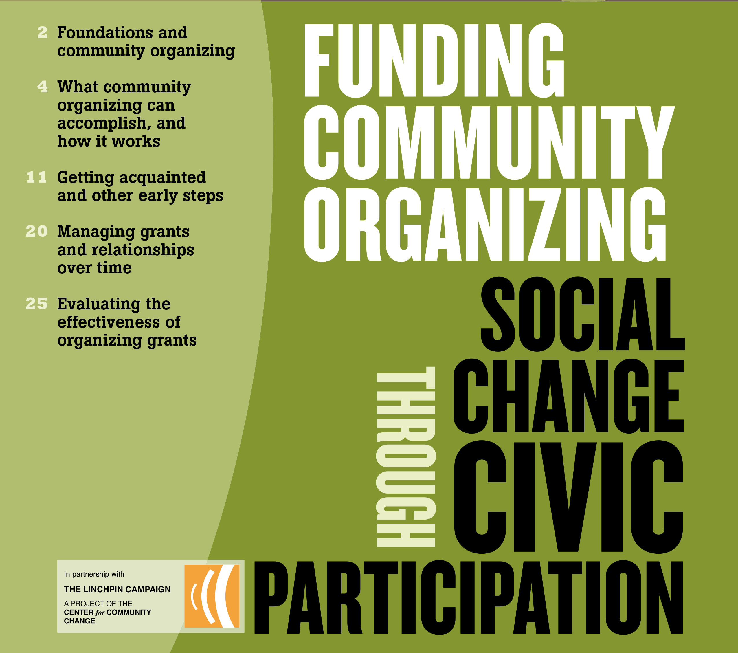 Methods Of Community Organizing Candid Learning For Funders