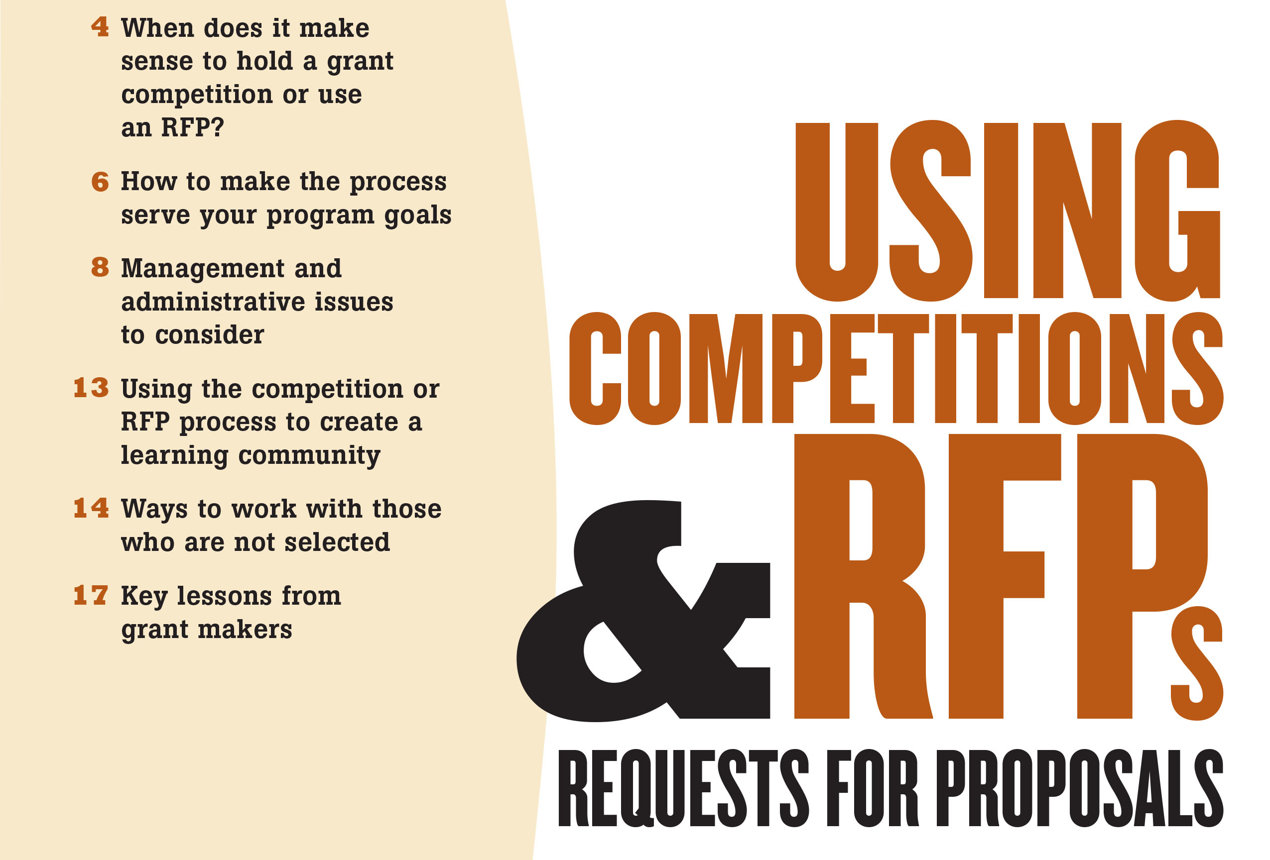 Using Competitions & RFPs