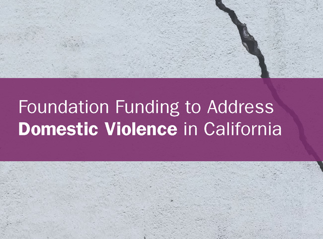 Foundation Funding to Address Domestic Violence in California