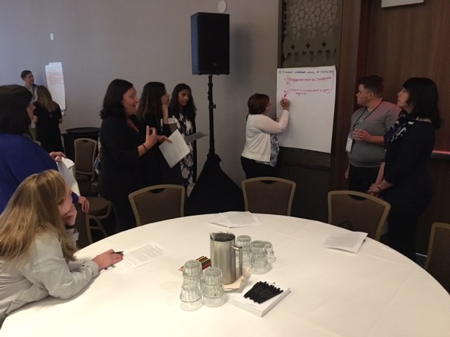 Collaboration Champions group work at the Forum Conference in 2017