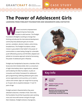 The Power of Adolescent Girls